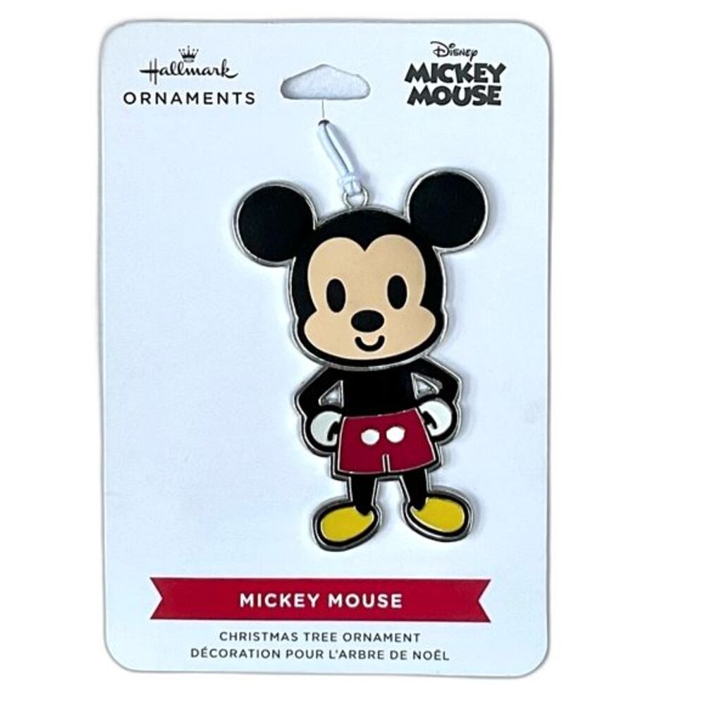 Mickey Mouse Ornament Zipper Pull Keychain Bag Charm Disney New Hallmark